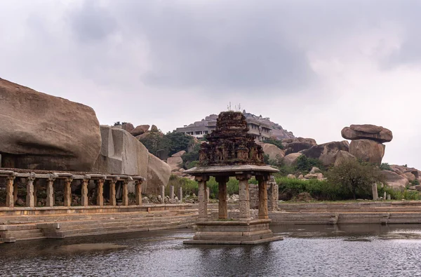 Hampi Karnataka India Noviembre 2013 Tanque Sri Krishna Ruinas Pequeño — Foto de Stock