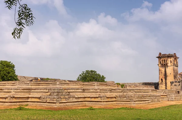 Hampi Karnataka Hindistan Kasım 2013 Zanana Enclosure Queens Palace Kalıntıları — Stok fotoğraf