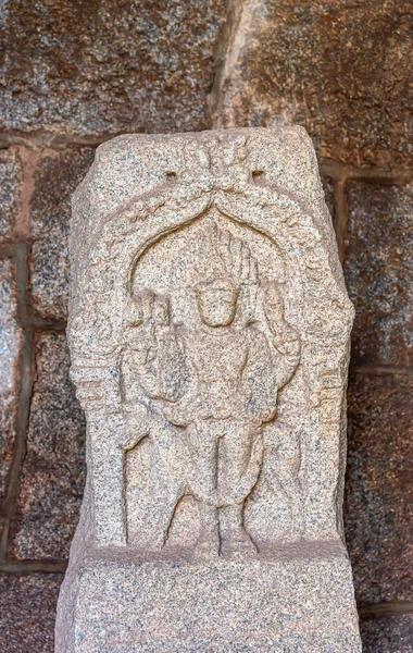 Hampi Karnataka India November 2013 Περίφραξη Ζανάνα Κλείσιμο Γκρίζας Πέτρας — Φωτογραφία Αρχείου