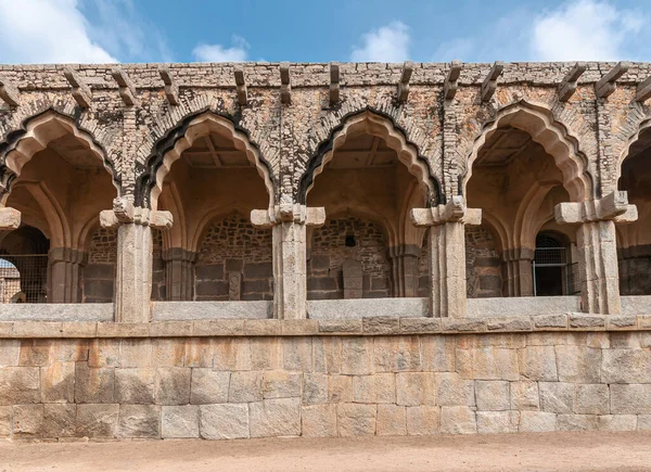 Hampi Karnataka Indien November 2013 Zanana Gehege Fassade Der Bögen — Stockfoto