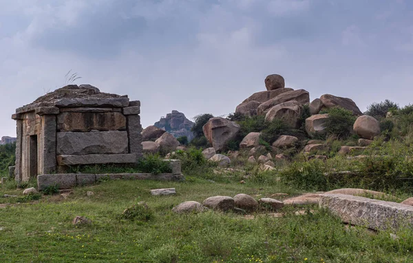 Hampi Nimbapura Karnataka India Noviembre 2013 Puerta Talarigatta Antigua Caseta —  Fotos de Stock