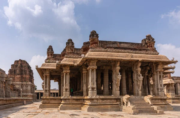 Hampi Karnataka India Novembre 2013 Tempio Vijaya Vitthala Gruppo Santuari — Foto Stock