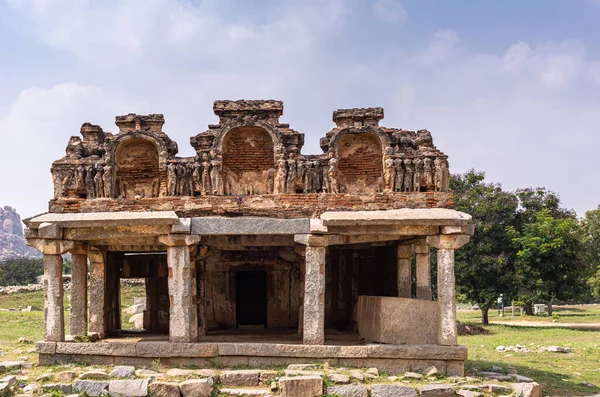 Hampi Karnataka India Noviembre 2013 Templo Antiguo Primer Plano Piedra — Foto de Stock