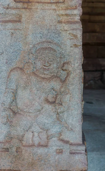 Hampi Karnataka India November 2013 Malyavanta Raghunatha Temple Closeup Gray — Stock Photo, Image