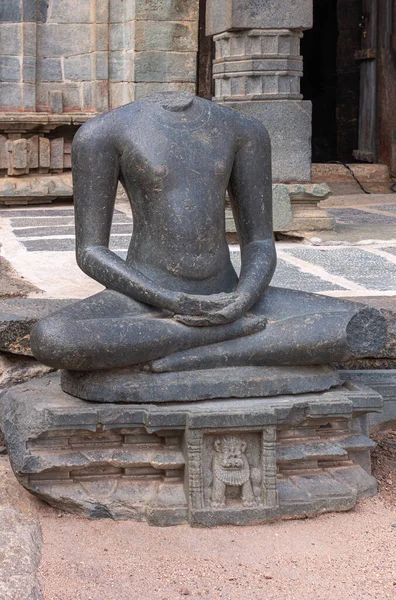 Lakkundi Karnataka Inde Novembre 2013 Temple Brahma Jinalaya Gros Plan — Photo