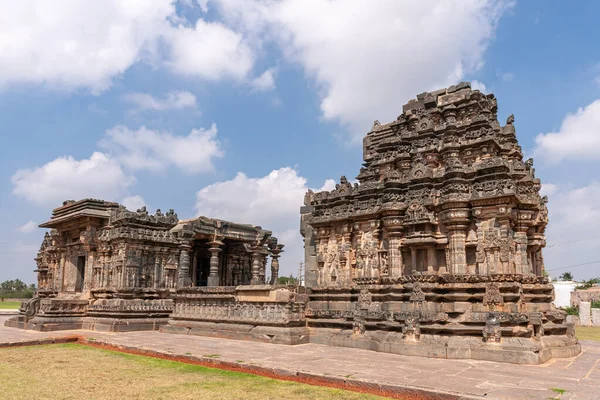 Lakkundi Karnataka India Noviembre 2013 Todo Templo Kasivisvesvara Bajo Paisaje —  Fotos de Stock