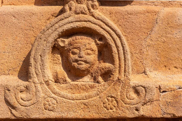 Aihole Karnataka Indie Listopadu 2013 Durga Gudi Nebo Chrám Detailní — Stock fotografie