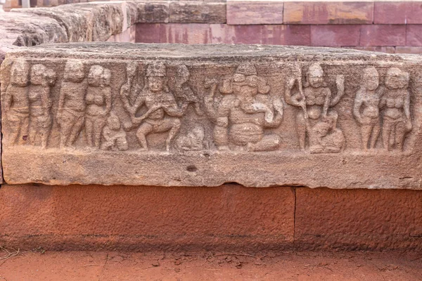 Aihole Karnataka Indien November 2013 Huchchimalli Gudi Eller Temple Närbild — Stockfoto