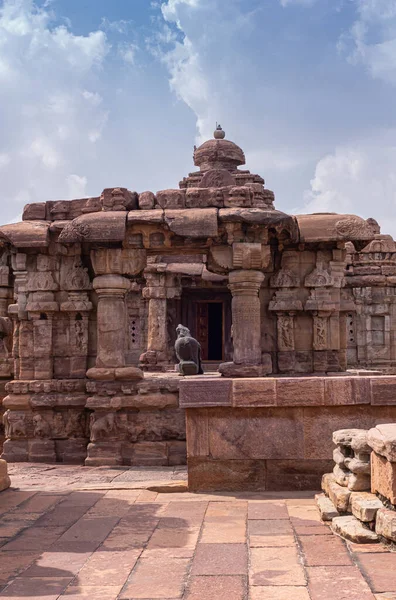 Bagalakote Karnataka Hindistan Kasım 2013 Pattadakal Tapınağı Kompleksi Kahverengi Taş — Stok fotoğraf