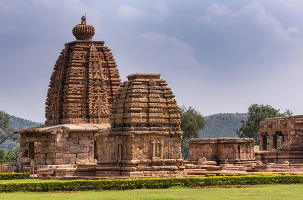 Bagalakote Karnataka Hindistan Kasım 2013 Pattadakal Tapınağı Kompleksi Uzun Kahverengi — Stok fotoğraf