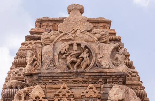 Bagalakote Karnataka India November 2013 Pattadakal Temple Complex 浅蓝色天空下Jambulingeshwara庙宇中的Nataraja Sukanasa — 图库照片