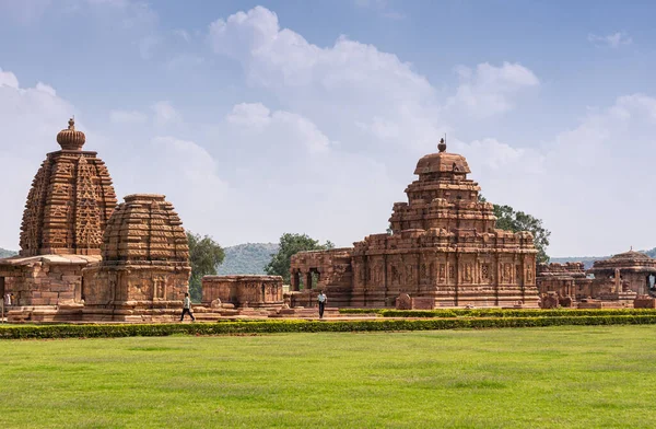 Bagalakote Karnataka Hindistan Kasım 2013 Pattadakal Tapınağı Kompleksi Kahverengi Taş — Stok fotoğraf