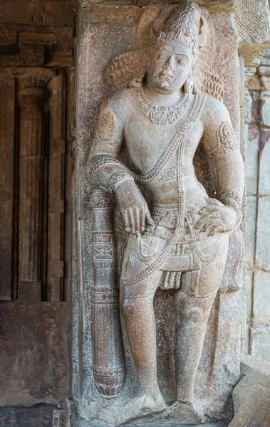 Bagalakote Karnataka Índia Novembro 2013 Complexo Templo Pattadakal Closeup Estátua — Fotografia de Stock