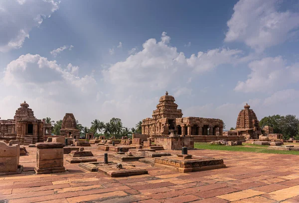 Bagalakote Karnataka Hindistan Kasım 2013 Pattadakal Tapınağı Kompleksi Kahverengi Taş — Stok fotoğraf