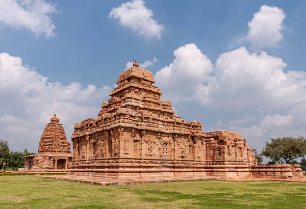 Bagalakote Karnataka Hindistan Kasım 2013 Pattadakal Tapınağı Kompleksi Kahverengi Taş — Stok fotoğraf