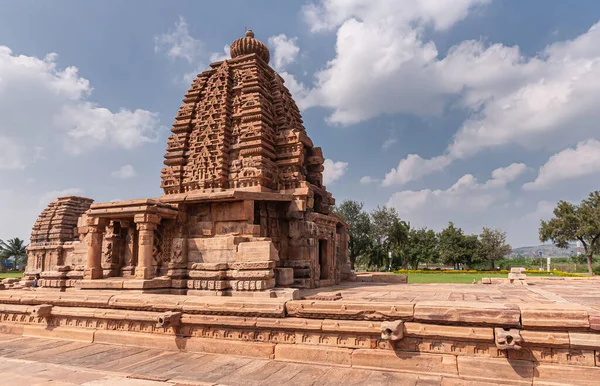 Bagalakote Karnataka Hindistan Kasım 2013 Pattadakal Tapınağı Kompleksi Uzun Kahverengi — Stok fotoğraf