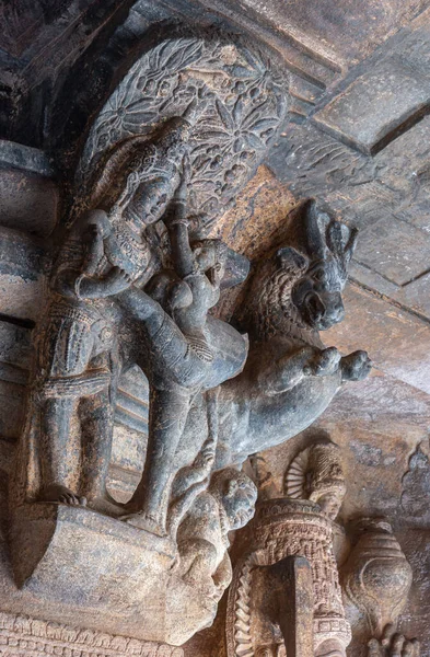 Badami Karnataka India November 2013 Cave Temples Agasthya Lake Gray — Stock Photo, Image