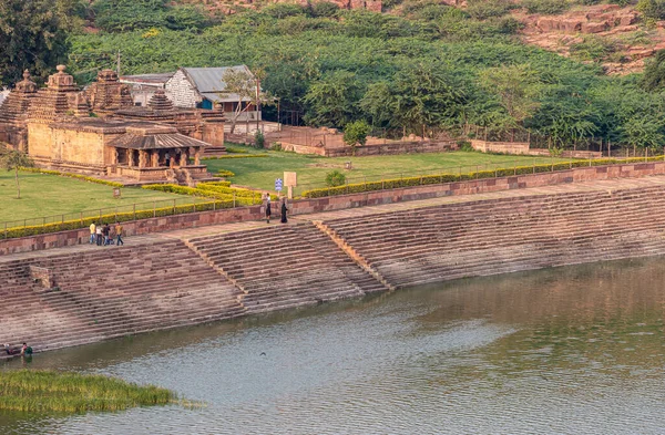 Badami Karnataka India November 2013 Brown Stone Hondadkatte Hanuman Temple — Stock Photo, Image