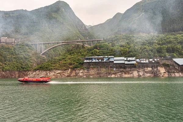 Yangtze River Three Gorges China May 2010 Xiling Region Concrete — Stock Photo, Image