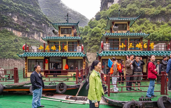 Wushan Chongqing China Mai 2010 Mini Three Gorges Luxus Ausflugsboote — Stockfoto