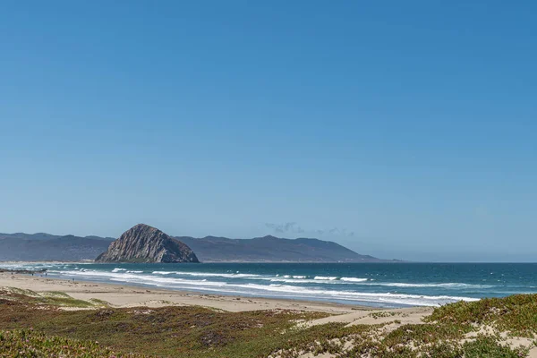 Morro Bay États Unis Juin 2021 Morro Rock Gris Foncé — Photo