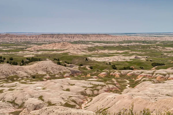 Badlands Nemzeti Park Usa Június 2008 Áttekintés Táj Rengeteg Nagy — Stock Fotó