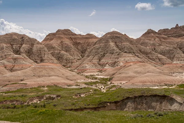 Badlands National Park Usa Junio 2008 Franjas Horizontales Diferentes Colores — Foto de Stock