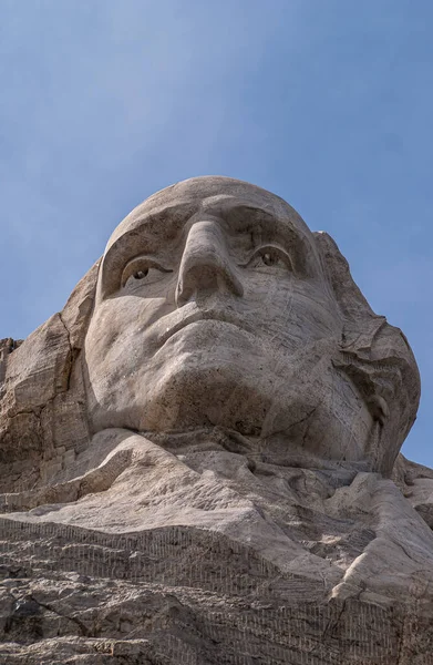 Black Hills Keystone Eua Maio 2008 Mount Rushmore Closeup Escultura Imagem De Stock