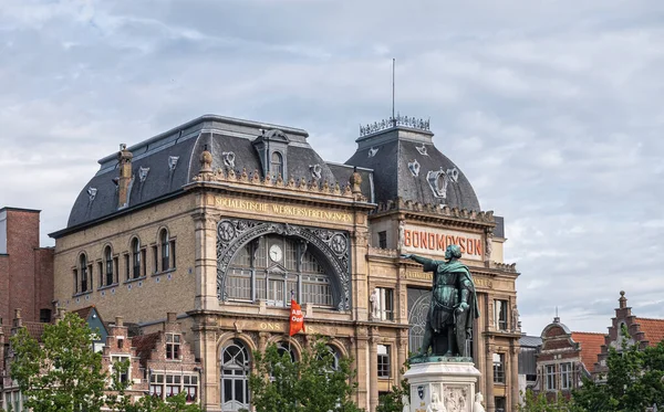 Gent Flanders Belgium July 2021 Jacob Van Artevelde Statue Front — Stock Photo, Image