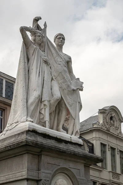 Gent Flanders Belgium July 2021 Κλείσιμο Ανδρικού Γυναικείου Μικτού Λευκού — Φωτογραφία Αρχείου