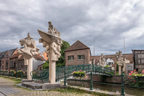 Gent Flandern Belgien Juli 2021 Brug Der Keizerlijke Geneugten Brücke — Stockfoto