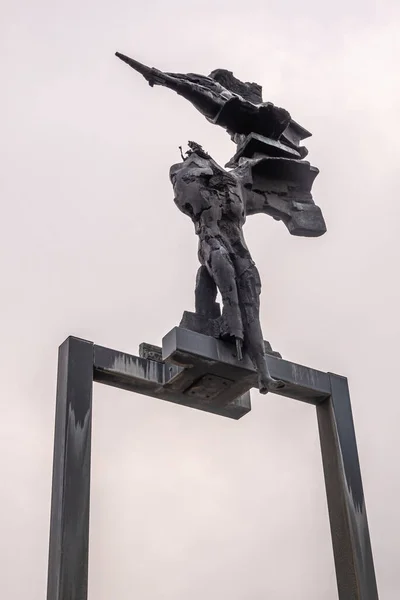 Gent Flandria Belgia Sierpnia 2021 Zbliżenie Posąg Marii Hendrikaplein Paula — Zdjęcie stockowe
