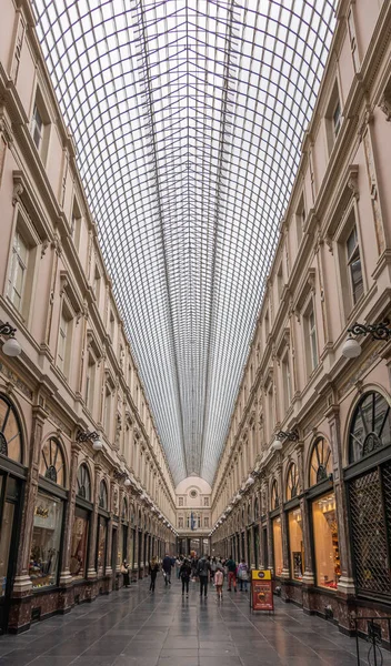 Bruxelas Bélgica Julho 2021 Galerie Reine Mais Antigo Centro Comercial — Fotografia de Stock