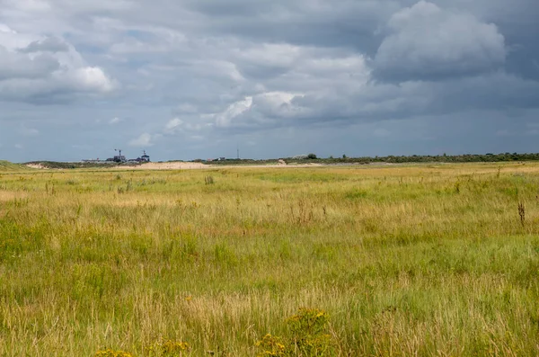 Knokke Heist Flandern Belgien August 2021 Naturschutzgebiet Zwin Annähernde Regengewitterwolken — Stockfoto