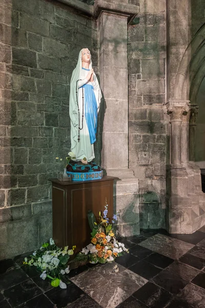 Dinant Βαλλονία Βέλγιο Αυγούστου 2021 Πολυτελώς Ντυμένο Άγαλμα Της Μαρίας — Φωτογραφία Αρχείου