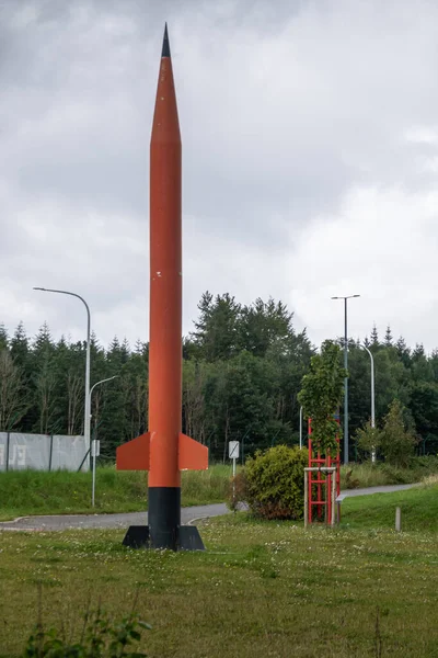 Transinne Wallonie Belgique Août 2021 Euro Space Center Fusée Bombe — Photo