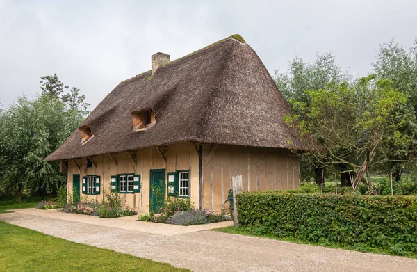 Genk Belgien August 2021 Domein Bokrijk Gepflegtes Kleines Bauernhaus Mit — Stockfoto