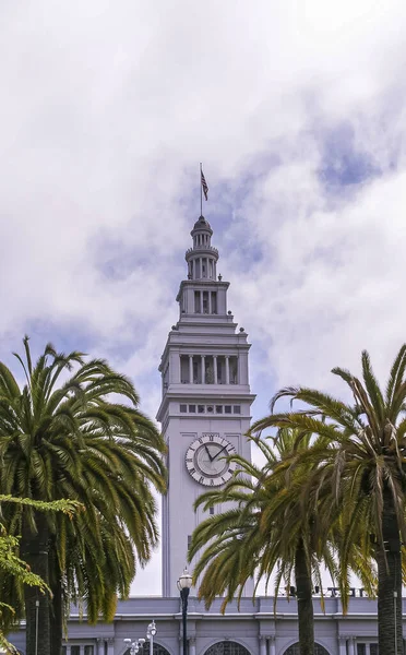 Usa Kalifornie San Francisco Května 2008 Bílá Věž Trajektové Stavby — Stock fotografie