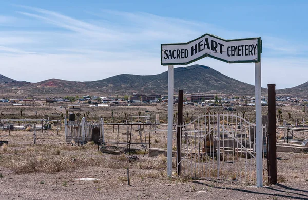 Goldfield Nevada Usa Maggio 2011 Cimitero Storico Nel Deserto Ingresso — Foto Stock