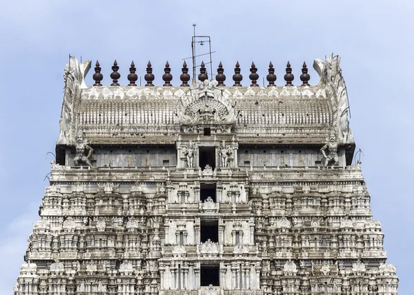 Annamalaiyar Tapınağı, Thiruvannamalai Doğu gopuram üst. — Stok fotoğraf