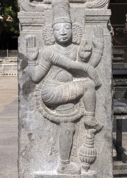 Annamalaiyar templet i Thiruvannamalai, Dwarapalaka skulptur. — Stockfoto