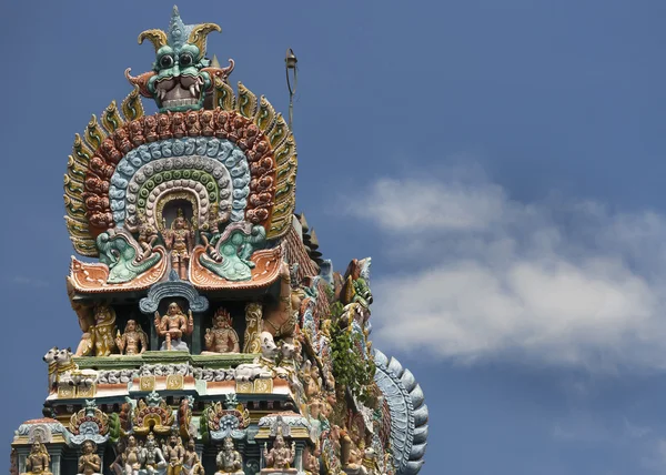 Cobra toppen av Gopuram på Mahalingeswarar Temple. — Stockfoto