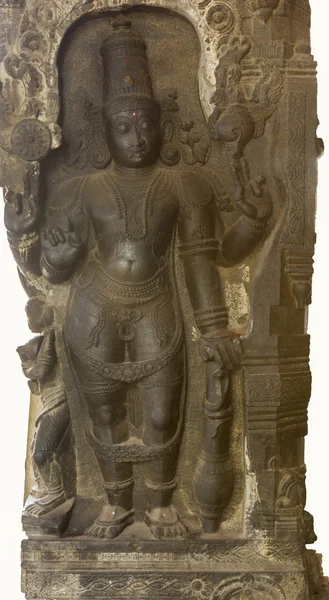 Lorda Rama vyřezal v pilíři. — Stock fotografie