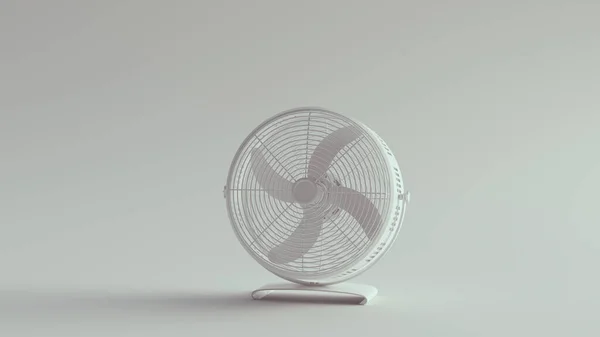 White Office Cooling Desk Fan Εικονογράφηση — Φωτογραφία Αρχείου