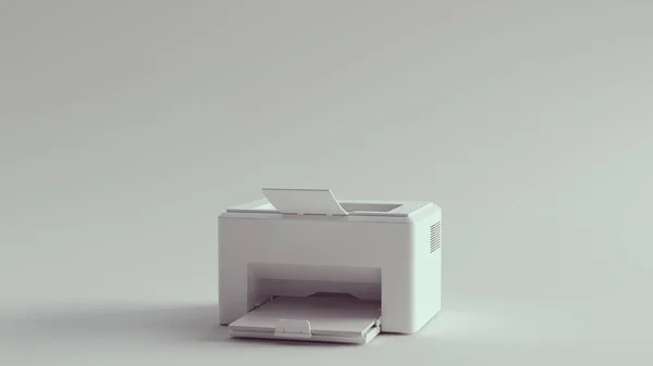 Ilustrasi Desktop Desktop Kantor Putih — Stok Foto