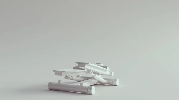 White Stepping Övningsmaskin Illustration Render — Stockfoto