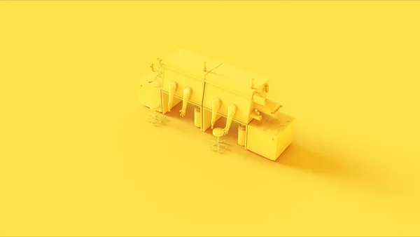 Κίτρινος Βιομηχανικό Εργαστήριο Επιστημονικός Εξοπλισμός Τάση Απεικόνισης — Φωτογραφία Αρχείου