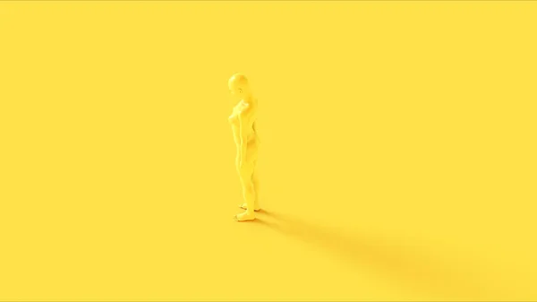 Κίτρινη Δυαδικό Θηλυκό Pose Εικονογράφηση — Φωτογραφία Αρχείου