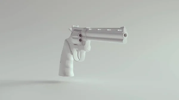 White Gun Pistol Large Illustration Render — Stock Photo, Image