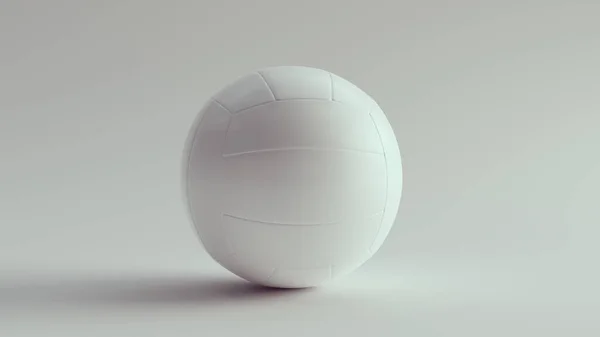 White Volleyball Clean Mock Visages Illustration Rendu — Photo